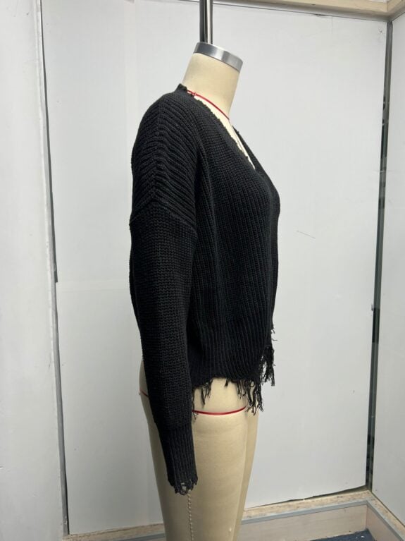 Casual Frayed Tunic for Women