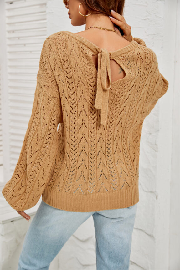 Comfortable White Boho Sweater