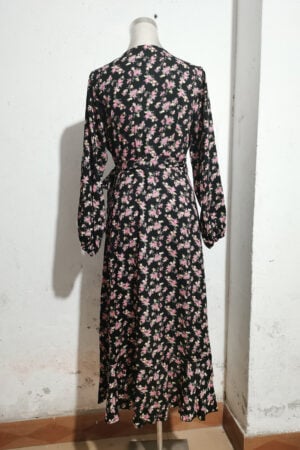 Stylish Boho Floral Flounce Dress