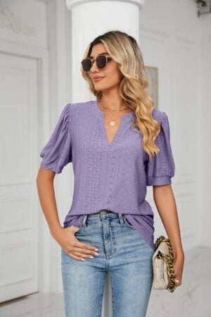 Elegante V-hals Boho Top