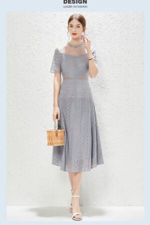 Stylish Hollow Out Boho Dress