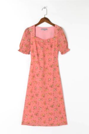 Puff Sleeve Summer Boho Dress