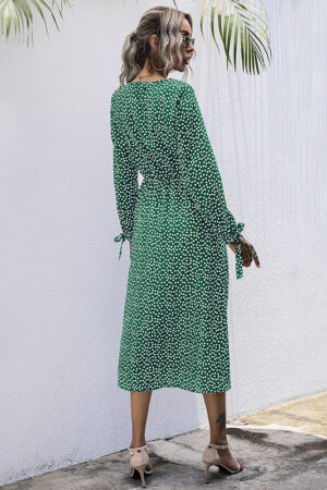 Playful Slit Hem Boho Dress