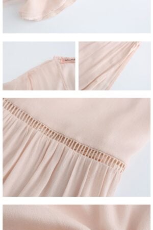 Elegant Boho Dress with Ruffles