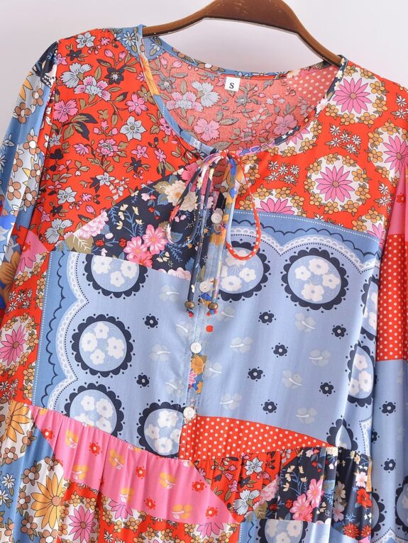 Elegant Boho Dress with Sleeves