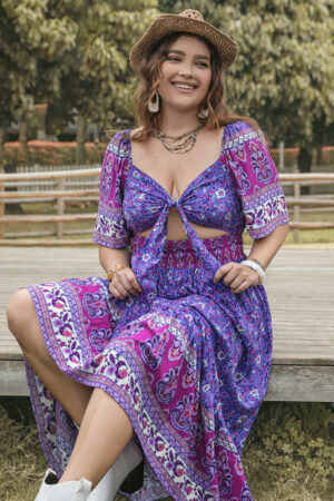 Elegant Plus Size Vacation Dress