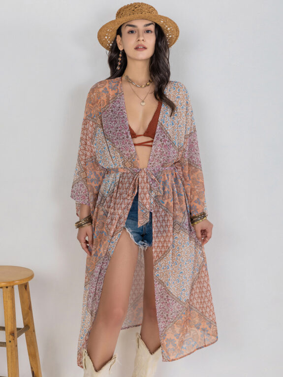 Boho Kimono Nedernede Sommer Bluse