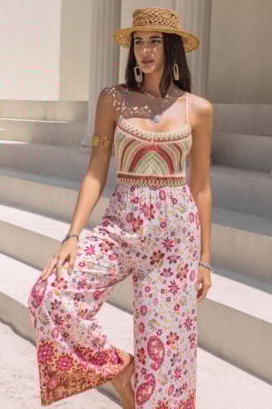 Women's Backless Boho Jumpsuit Style