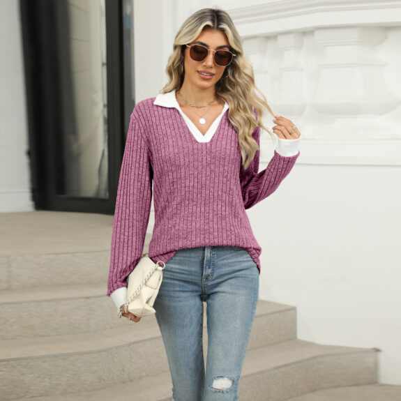 Boho Cozy Loose Rib Sweater