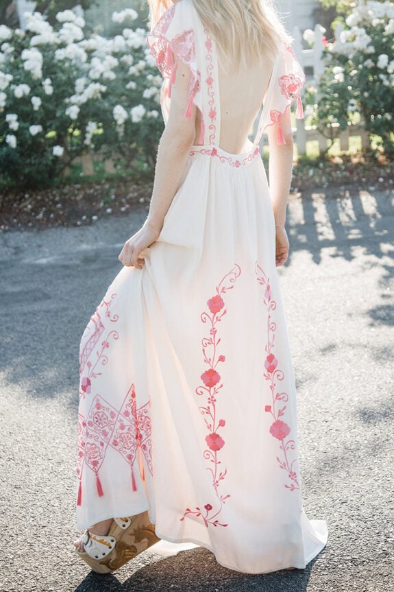Sexy Ruffled Bohemian Sling Dress