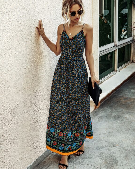 Backless Boho Dress for Summer