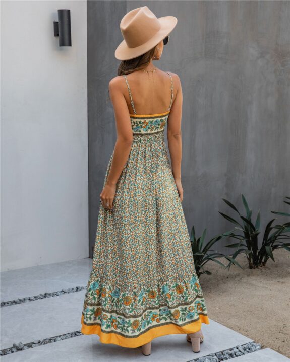 Comfy Floral Boho Maxi Dress