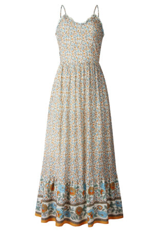 Comfy Floral Boho Maxi Dress