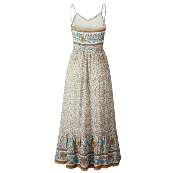 Vibrant Boho Dress for Vacations