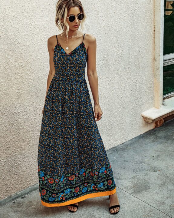 Backless Boho Dress for Summer