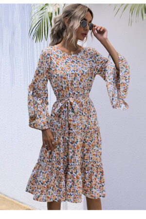 Comfortable Floral Boho Dress