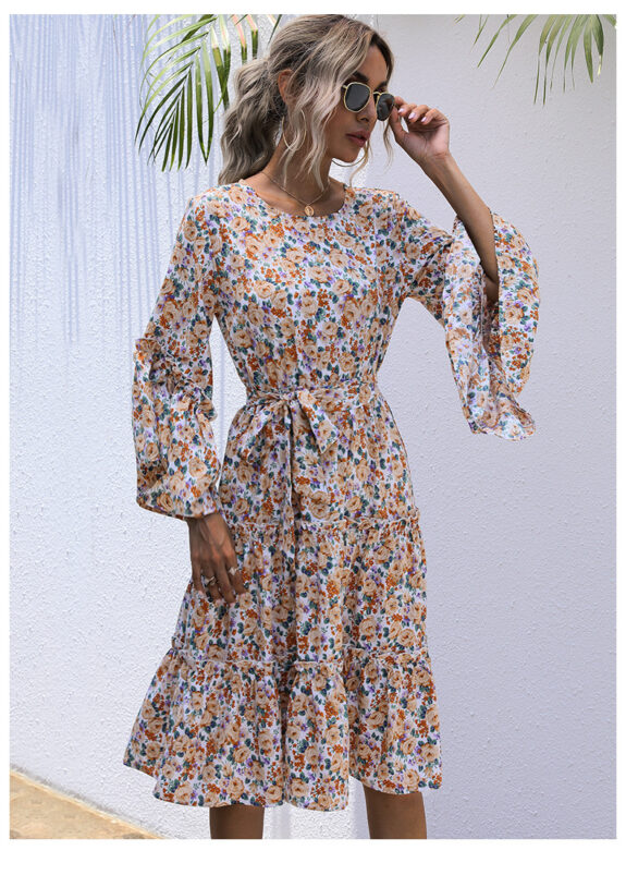 Comfortable Floral Boho Dress