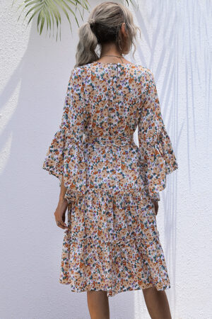 Flowy Boho Dress with Sleeves