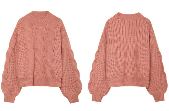 Soft Cable Knit Boho Sweater