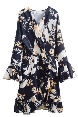 Chic Long Sleeve Boho Dress