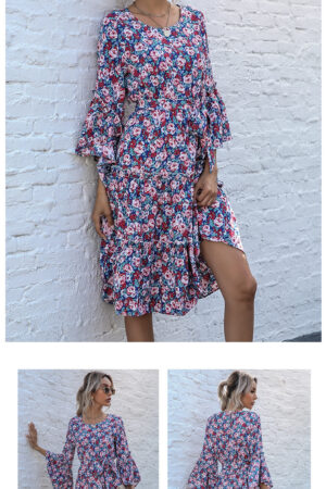 Flowy Boho Dress with Sleeves