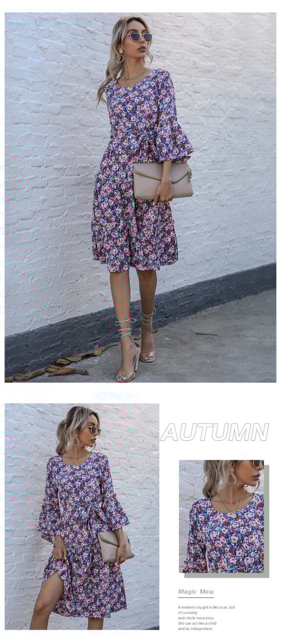 Autumn Boho Dress for Women