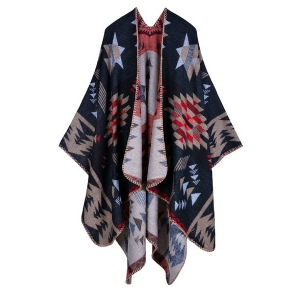 Boho Travel Shawl Thickened Cape