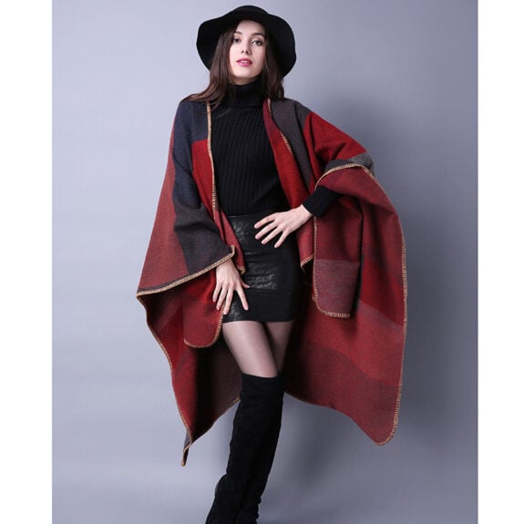 Cozy Boho Cape for Fall