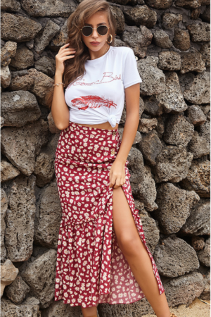 Floral Boho Skirt for Singapore Summer