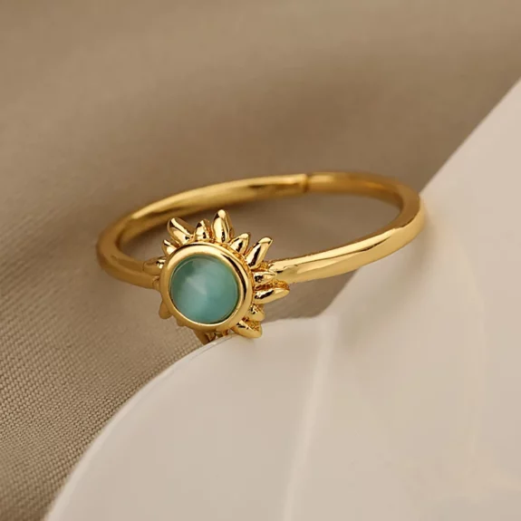 Stylish Sun Design Boho Ring
