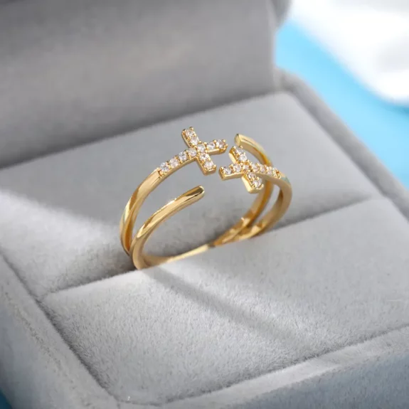 Boho Zigzag Zircon Ring Jewelry