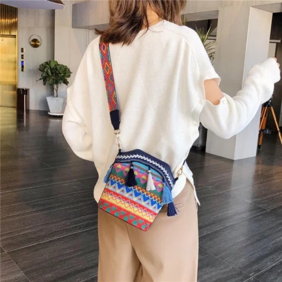 Stylish Boho Messenger Tote Purse