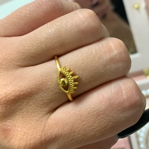 Turkish Eye Boho Knuckle Ring