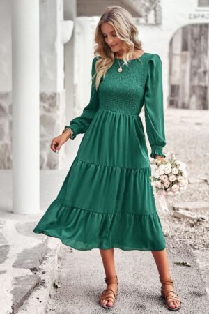 Unique Boho Dress in Green