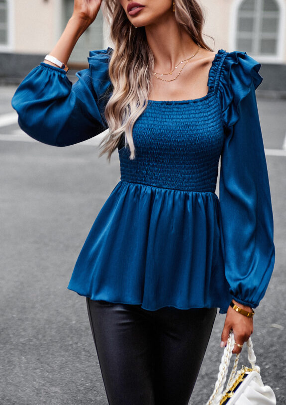 Pink Smocked Boho Tunic Top