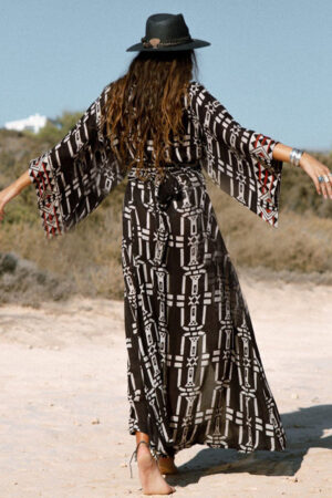 Flowy Boho Kimono Dress Design