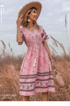 Floral Boho Dress for Warmth