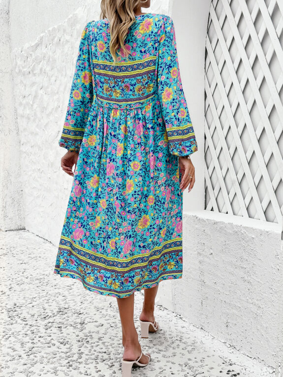 Lässiges Boho-Kleid für den Frühling
