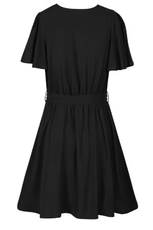 Robe Boho A-Line de couleur unie