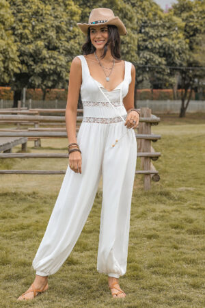 Sexy Sleeveless Boho Jumpsuit Design