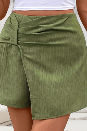 Stylish Solid Color Boho Skirt