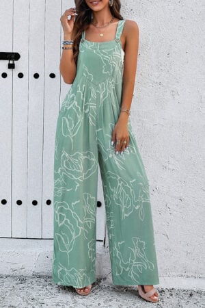 Elegants drukāts Boho Romper vasaras