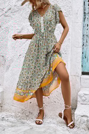 Colorful Boho Printed Dress Online