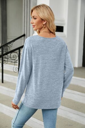 Cozy Solid Color Boho Shirt