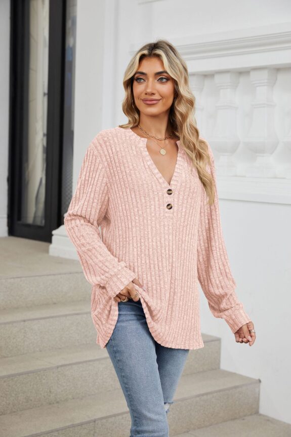 Stylish Ribbed Boho Fashion Top