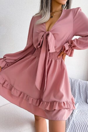 Ruffled Boho Dress for Spring