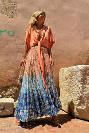 Ombre Design Comfortable Boho Skirt
