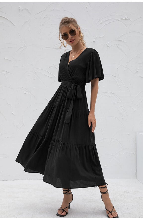 Flowy Boho kleita siltām dienām