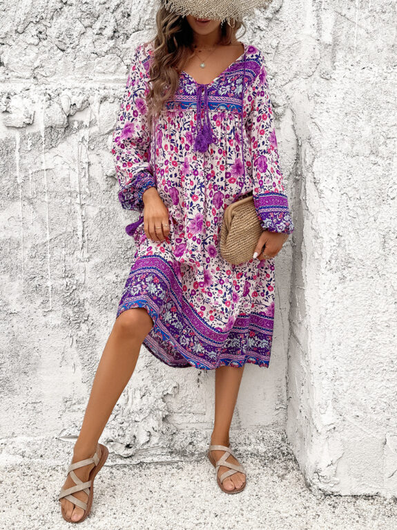 Stylisches Boho-Kleid für die Feiertage