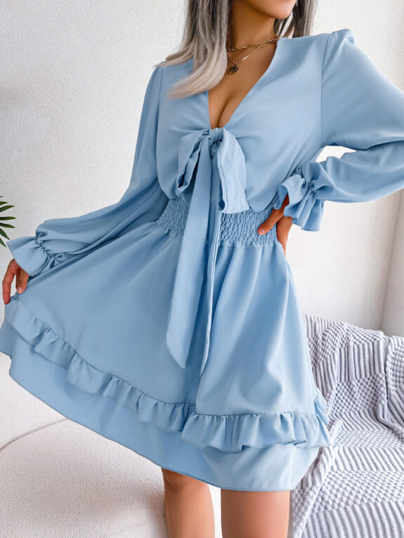 Ruffled Boho Dress for Spring
